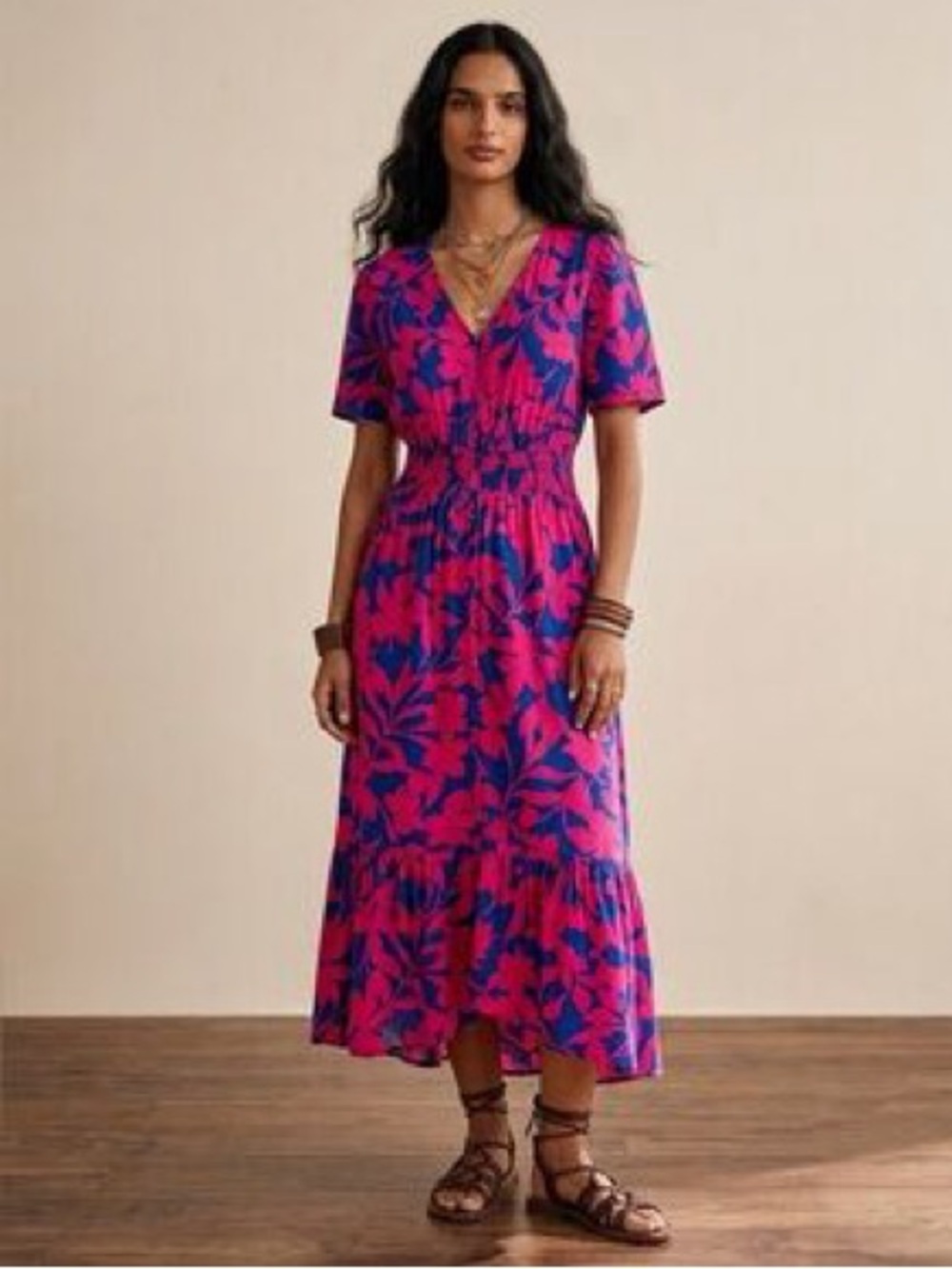 Abel the Label ANTHROPOLOGIE Floral Maxi Dress - Women's Summer Maxi